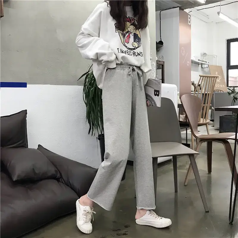 2022 Korean Casual Pants Loose Slim Elastic Waist Women — feature 11