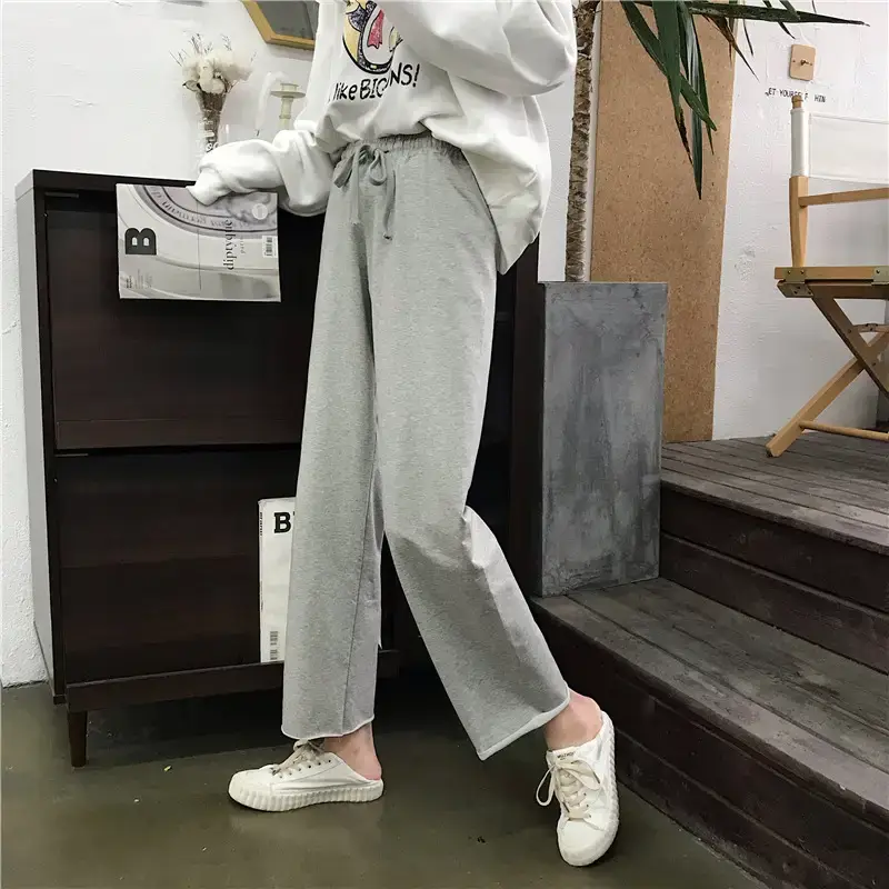 2022 Korean Casual Pants Loose Slim Elastic Waist Women — feature 13