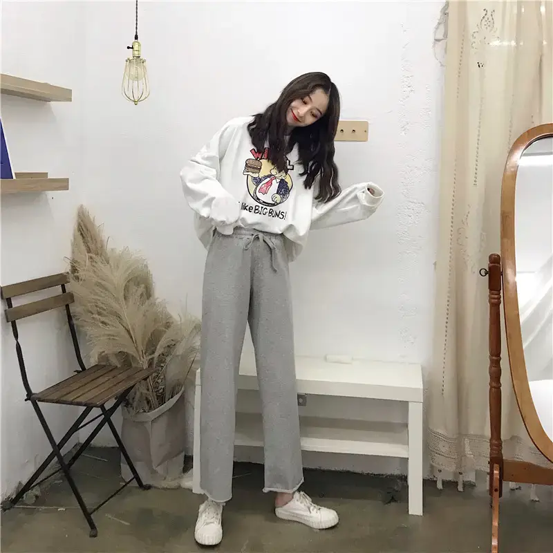 2022 Korean Casual Pants Loose Slim Elastic Waist Women — feature 15