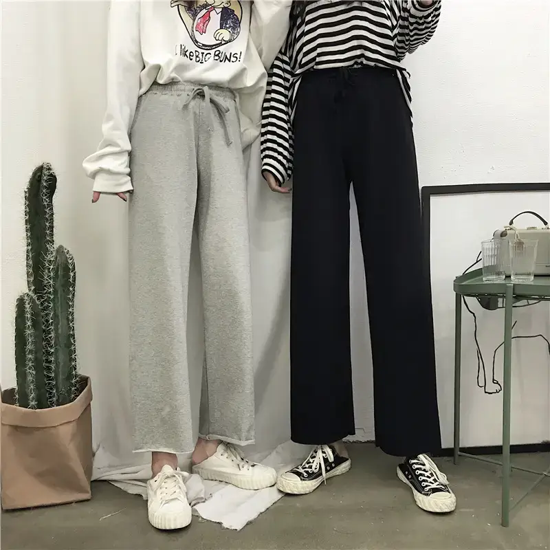 2022 Korean Casual Pants Loose Slim Elastic Waist Women — feature 6