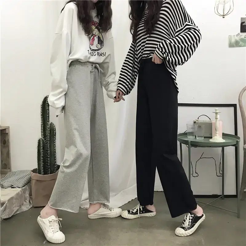2022 Korean Casual Pants Loose Slim Elastic Waist Women — feature 7