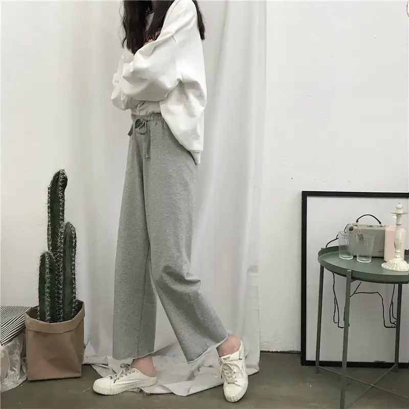 2022 Korean Casual Pants Loose Slim Elastic Waist Women — feature 8