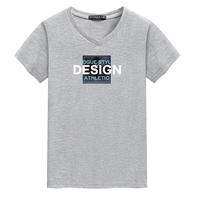 Korean Printed V-Neck T-Shirt for Men Olive Green - Image 10
