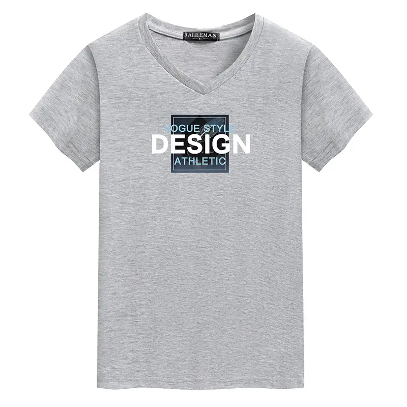 Korean Printed V-Neck T-Shirt for Men Olive Green - Image 2