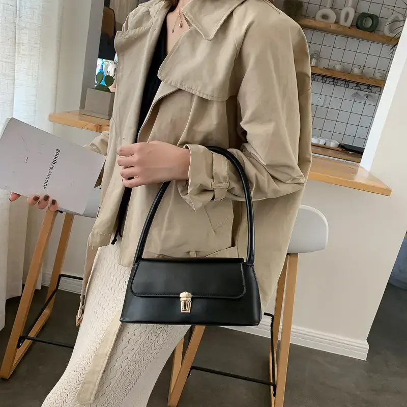 Women French Shoulder Bag Brown 2026 New - Image 5