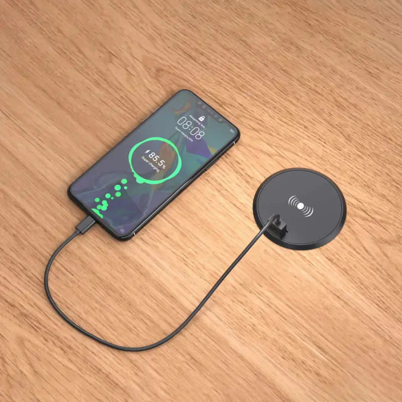 Two-In-One Charger for Office Desk & Mobile Phone 15W Wireless Fast Charge
