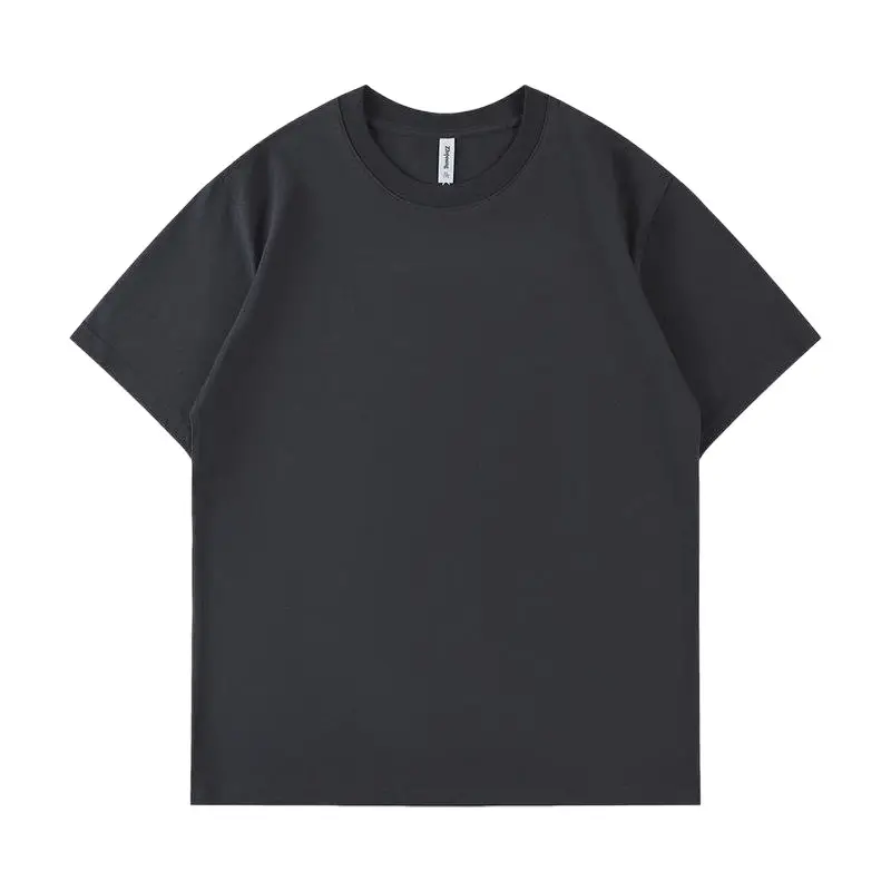 Black Cotton T-Shirt with Embroidered Logo for Men & Women - Image 16