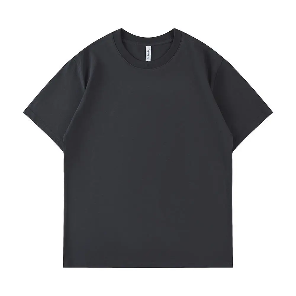 Black Cotton T-Shirt with Embroidered Logo for Men & Women - Image 10