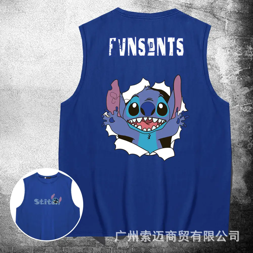 Star Baby Wide Shoulder Vest for Kids Blue Stitch Design - Image 5