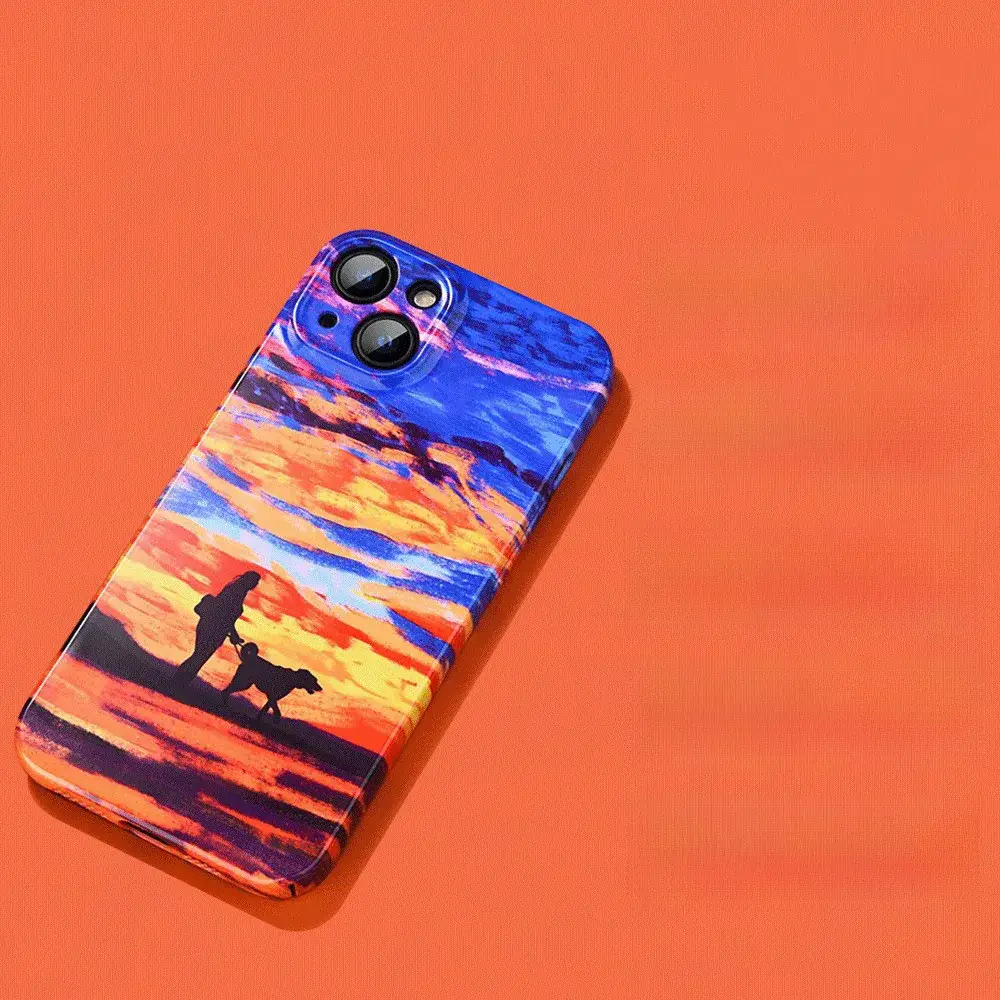 Custom Mobile Phone Case for Apple Magnetic Feather Yarn Glass - Image 7