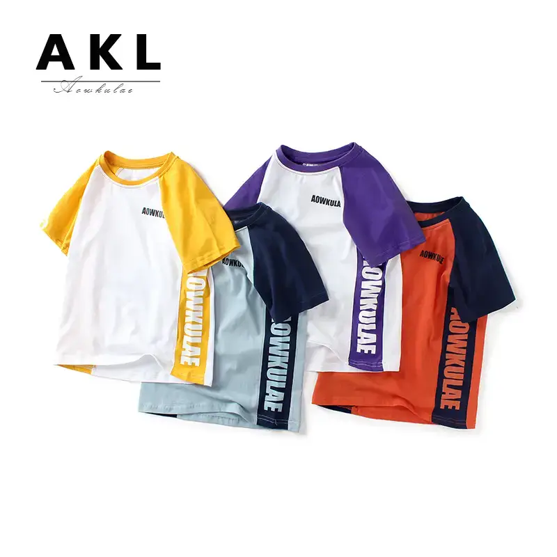 2023 Kids Cotton T-Strap T-Shirts 5 Colors - Image 3