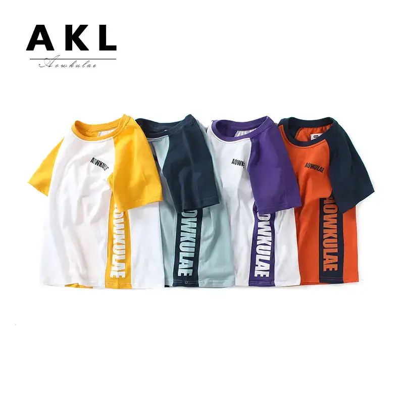 2023 Kids Cotton T-Strap T-Shirts 5 Colors - Image 4