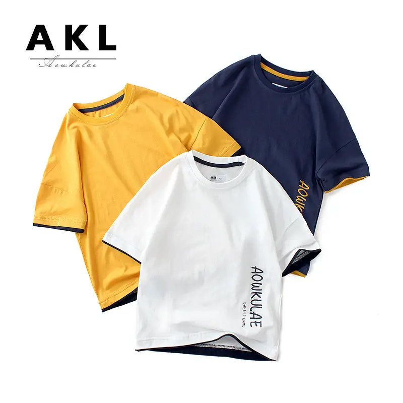 Kids Printed Cotton T-Shirt Light Blue Long Sleeve - Image 10