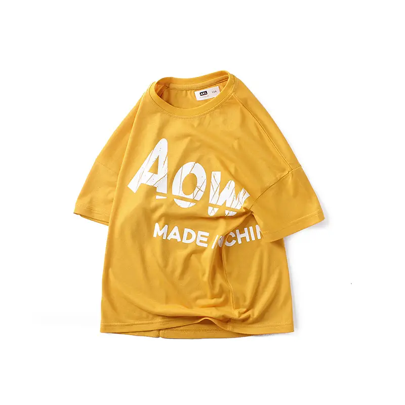 Kids Printed Cotton T-Shirt Light Blue Long Sleeve - Image 2