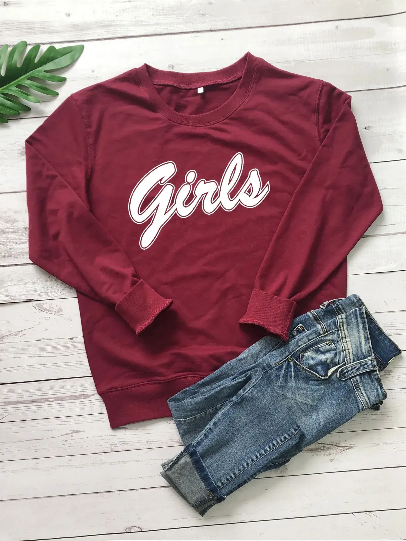 Girls Red Printed Sweatshirt for Girls - Image 6