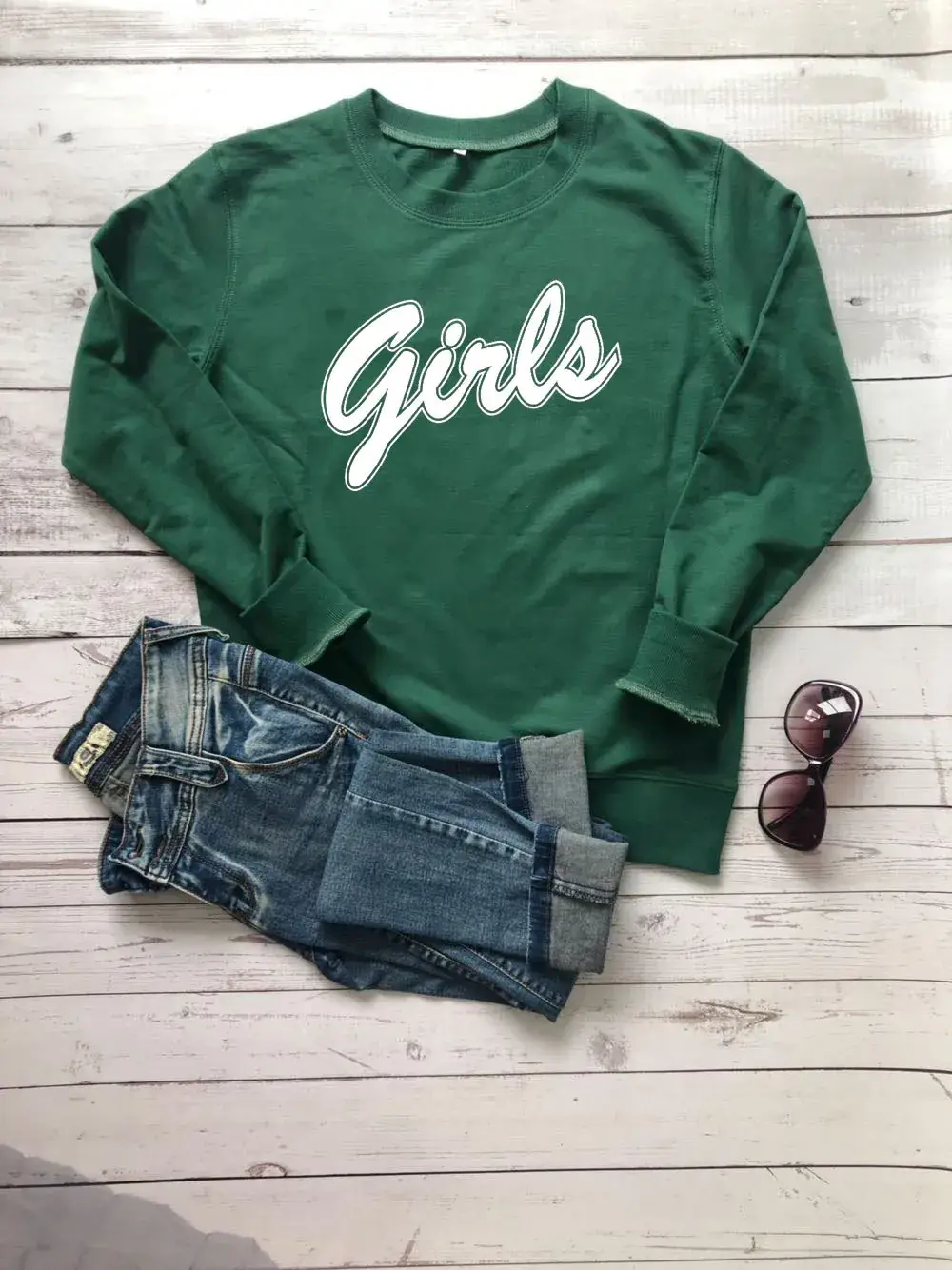 Girls Red Printed Sweatshirt for Girls - Image 7