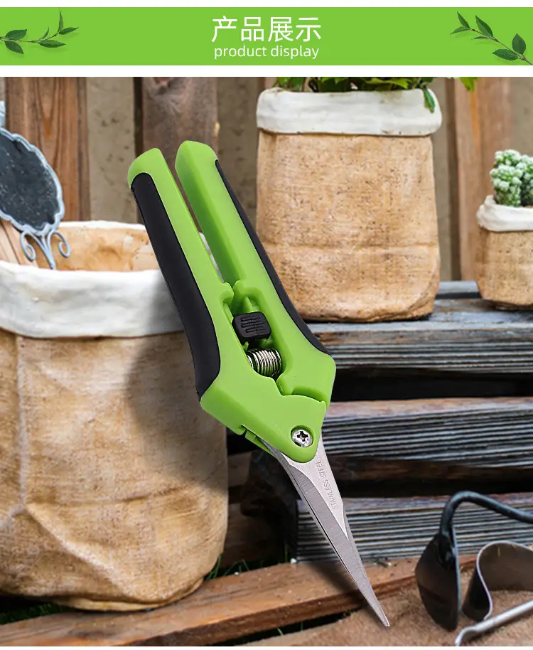 Stainless Steel Fruit Branch Shears Gardening Flower Arrangement Orchard Pruning Shears Multi-Purpose Gardening Scissors — feature 16