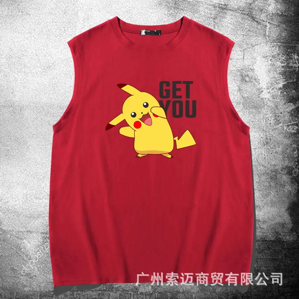 Pikachu Cotton Sleeveless Vest for Kids Summer - Image 4