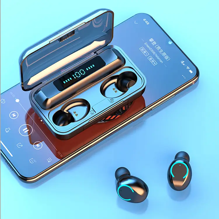 Bluetooth 5.0 Wireless Earbuds with LED Display & Charging Case - Image 5
