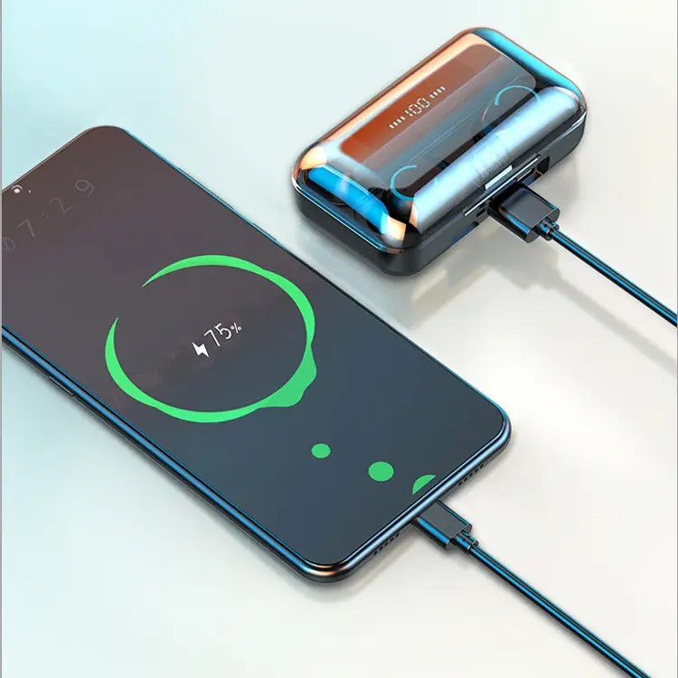 Bluetooth 5.0 Wireless Earbuds with LED Display & Charging Case - Image 6