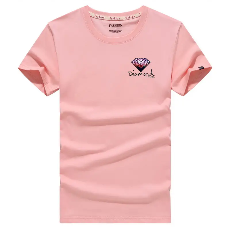 Men Grey Embroidered T-Shirt Large - Image 7