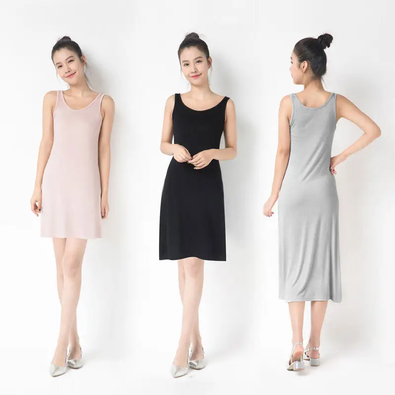 2024 Summer Modal Dress Vest Skirt Set for Women