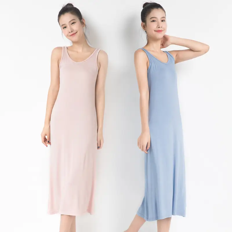 2024 Summer Modal Dress Vest Skirt Set for Women