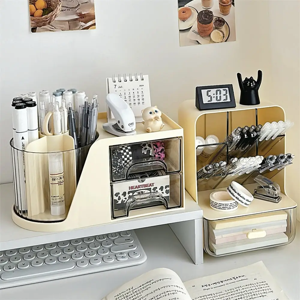 Multifunctional Rotary Cosmetic Brush Storage Cylinder Storage Rack - Image 9