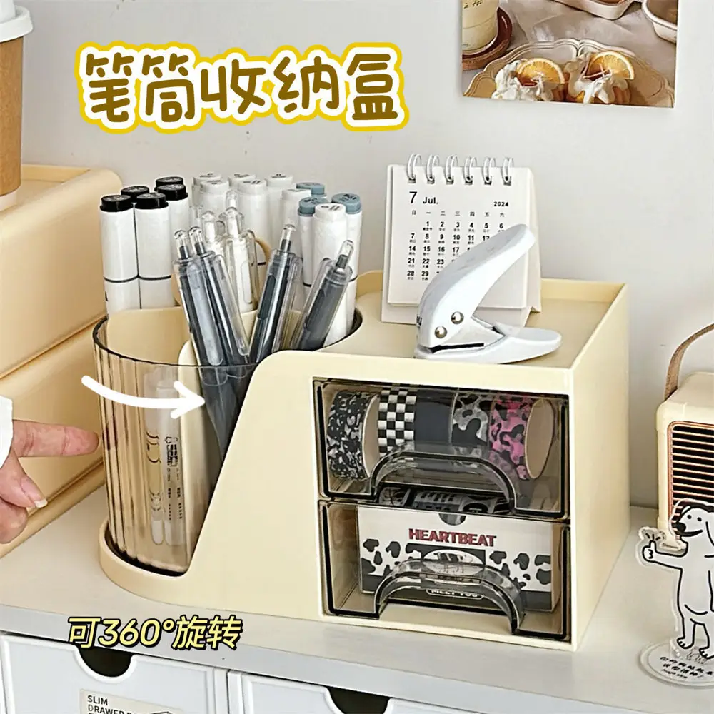Multifunctional Rotary Cosmetic Brush Storage Cylinder Storage Rack - Image 11