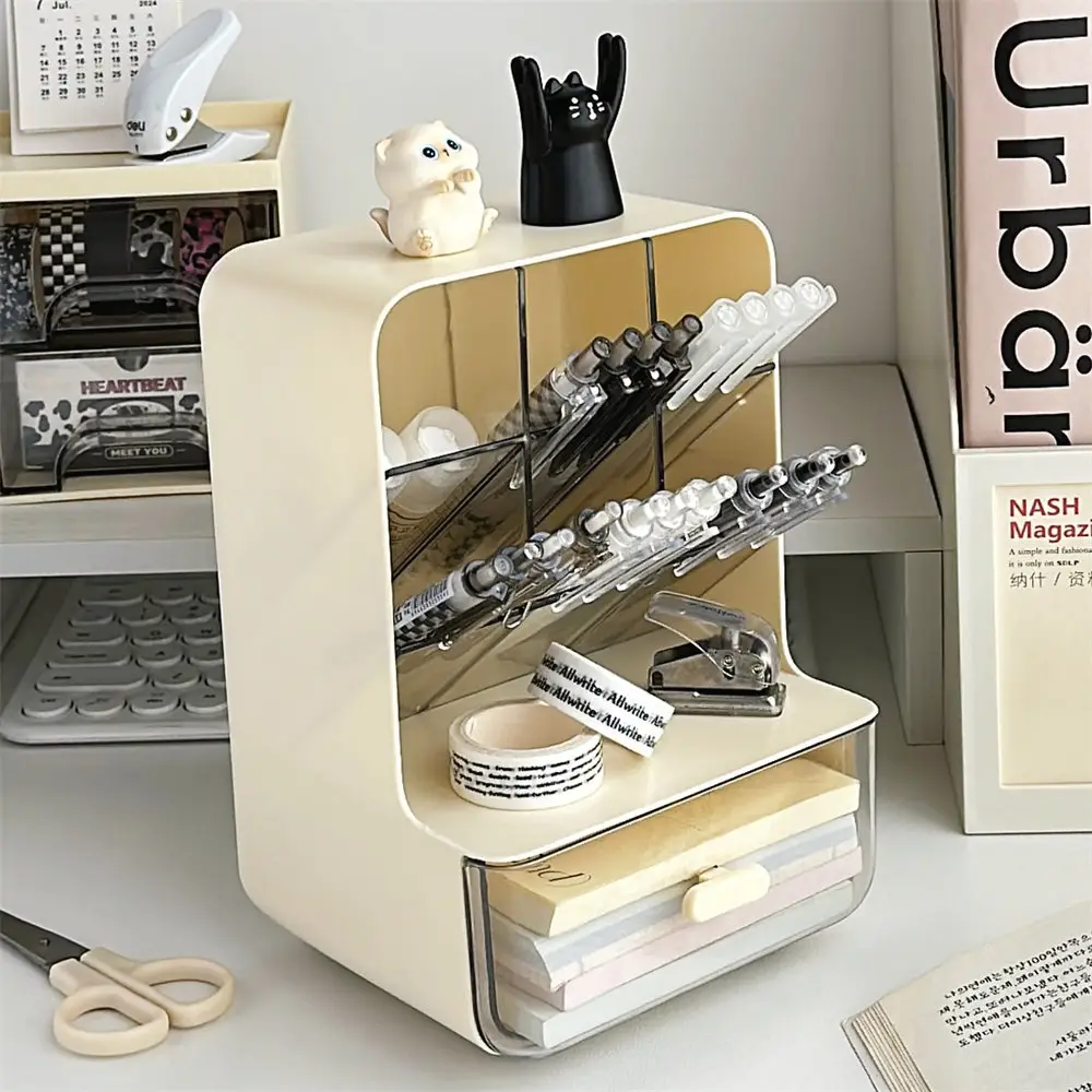 Multifunctional Rotary Cosmetic Brush Storage Cylinder Storage Rack — feature 16