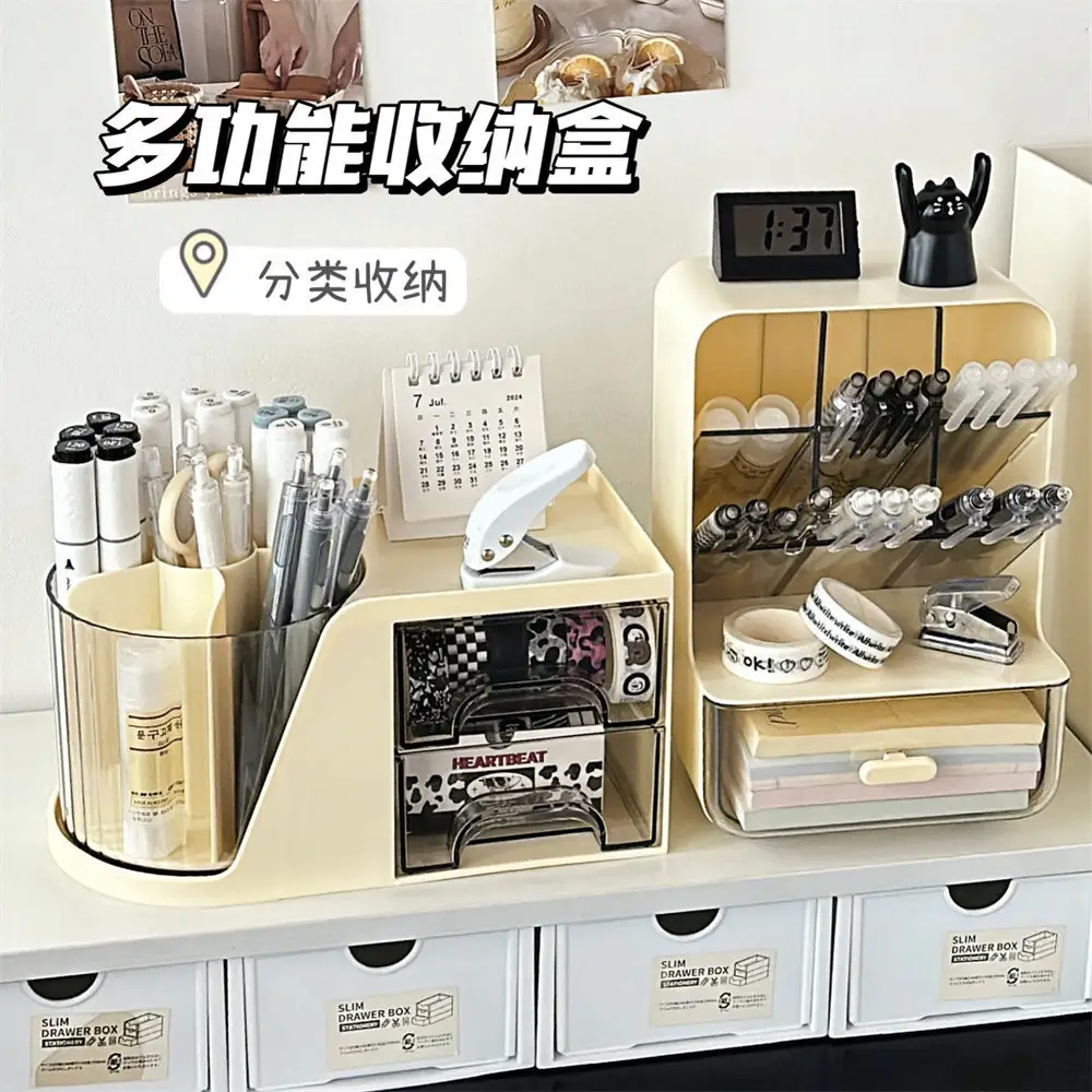 Multifunctional Rotary Cosmetic Brush Storage Cylinder Storage Rack — feature 4