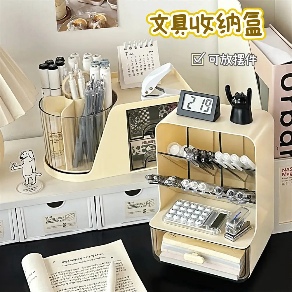 Multifunctional Rotary Cosmetic Brush Storage Cylinder Storage Rack — feature 8