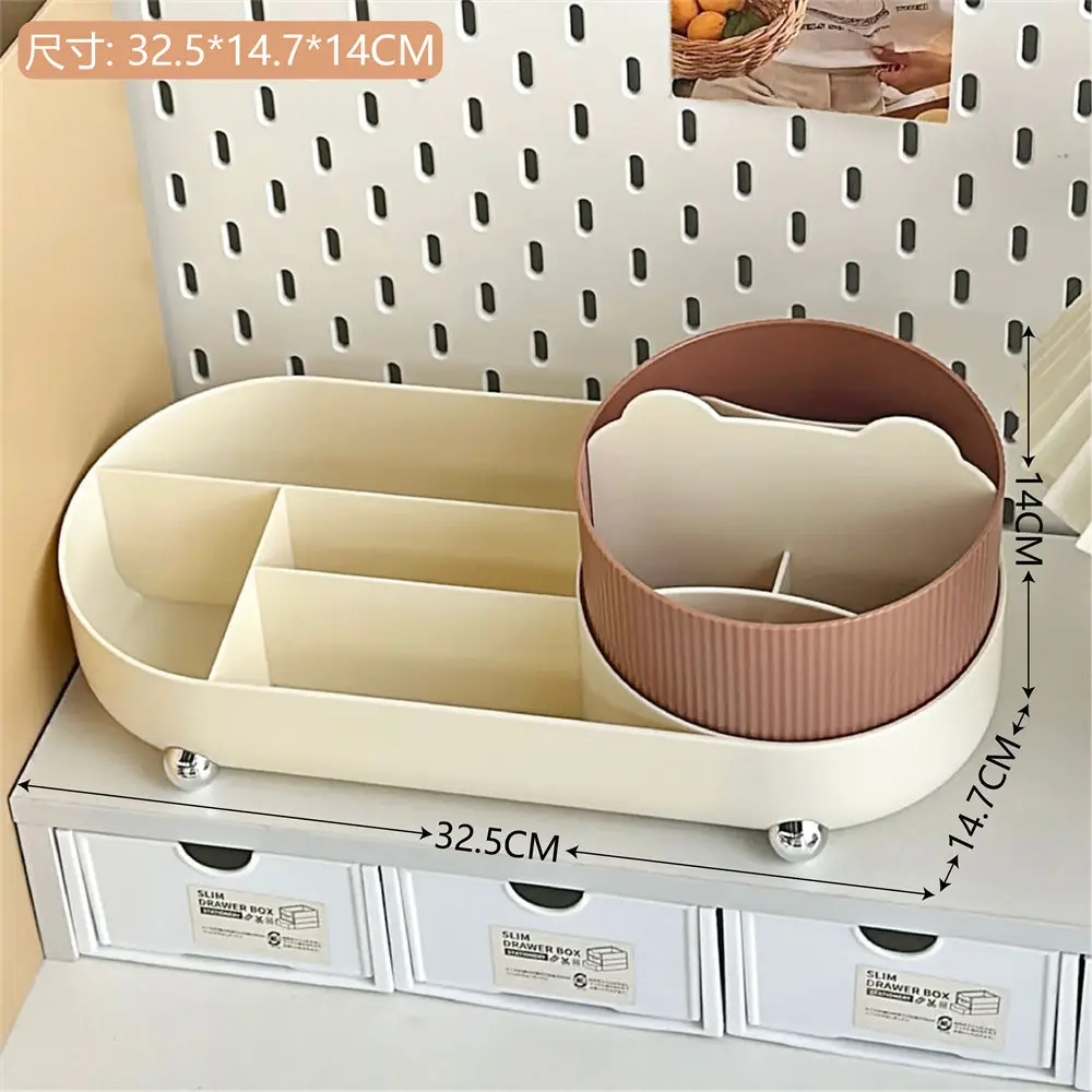 Multifunctional Rotary Cosmetic Brush Storage Cylinder Storage Rack - Image 7