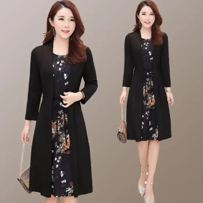 Elegant Maroon Floral Belted Dress for Women - Image 5