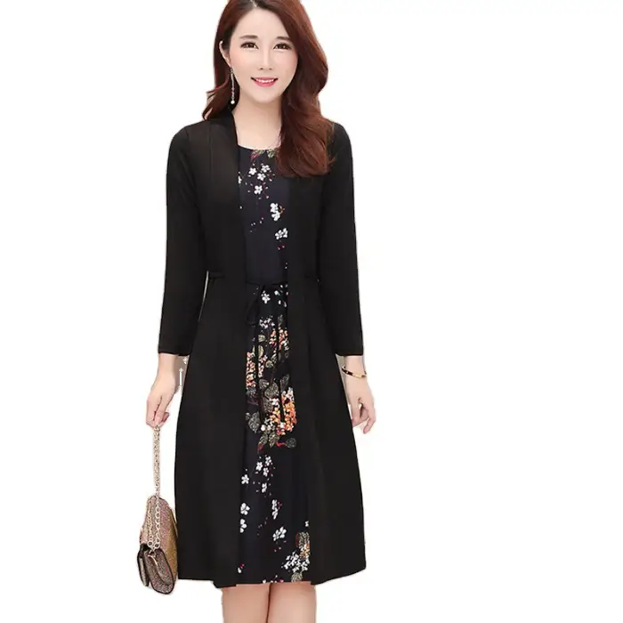Elegant Maroon Floral Belted Dress for Women - Image 6