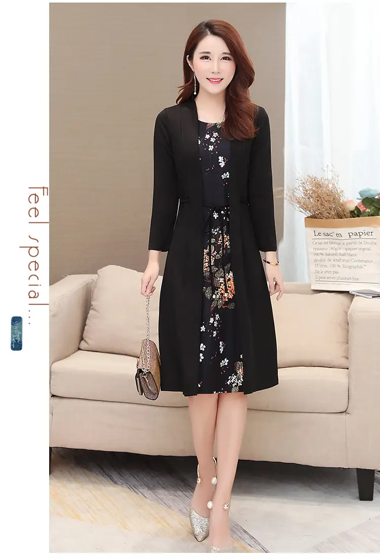 Elegant Maroon Floral Belted Dress for Women — feature 11