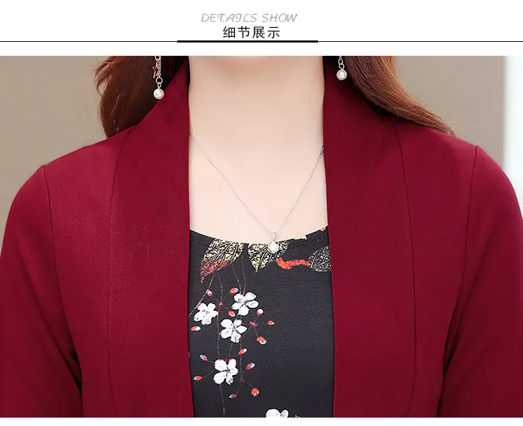 Elegant Maroon Floral Belted Dress for Women — feature 24