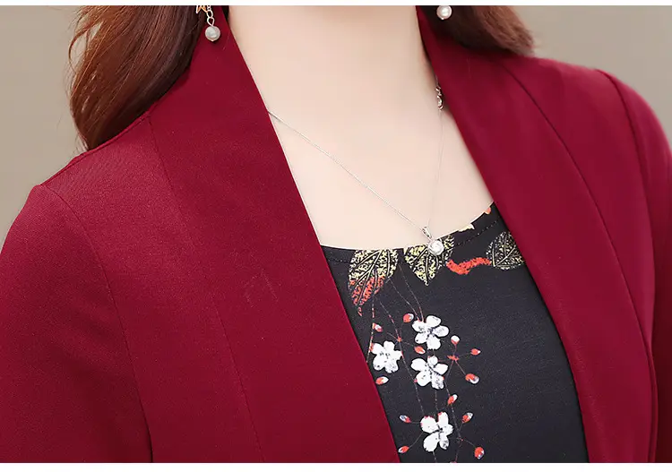 Elegant Maroon Floral Belted Dress for Women — feature 25