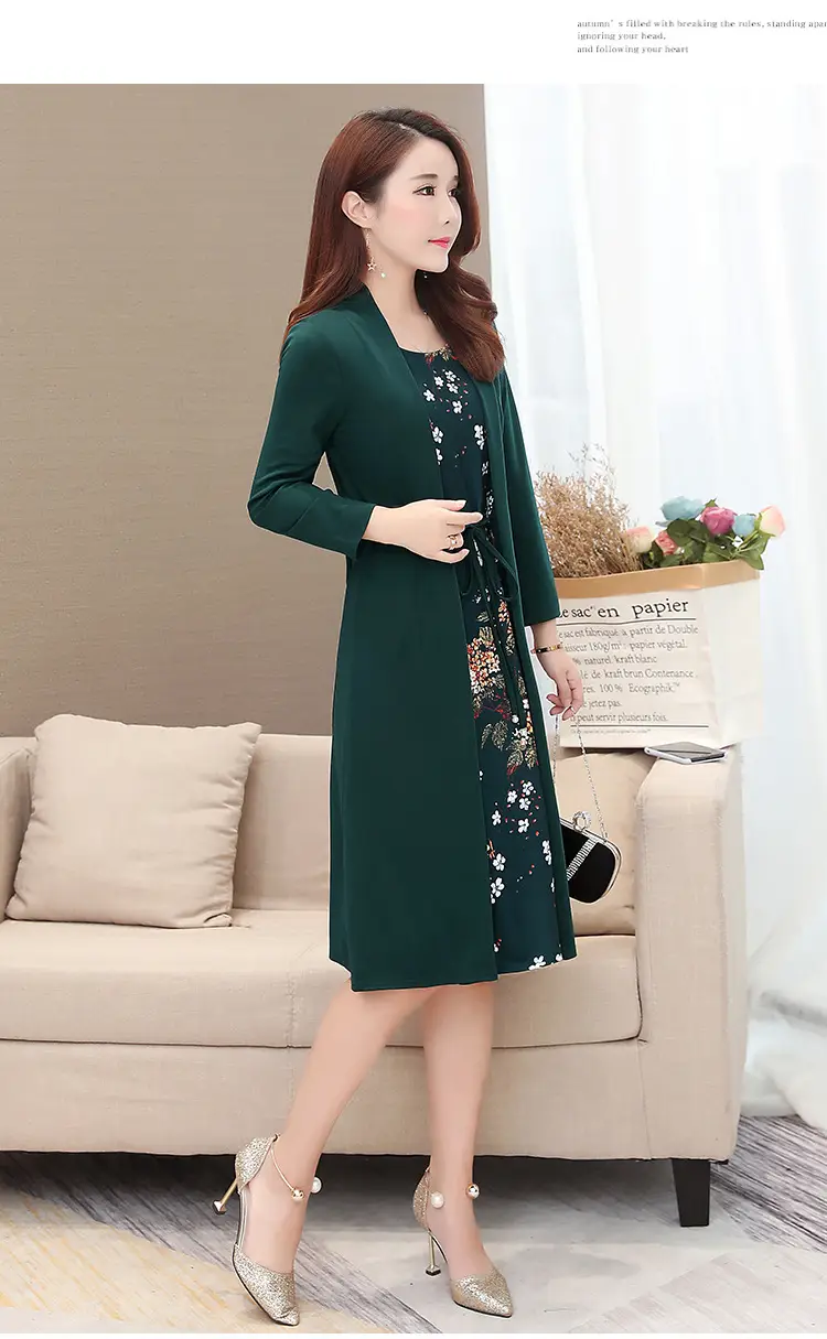 Elegant Maroon Floral Belted Dress for Women — feature 5