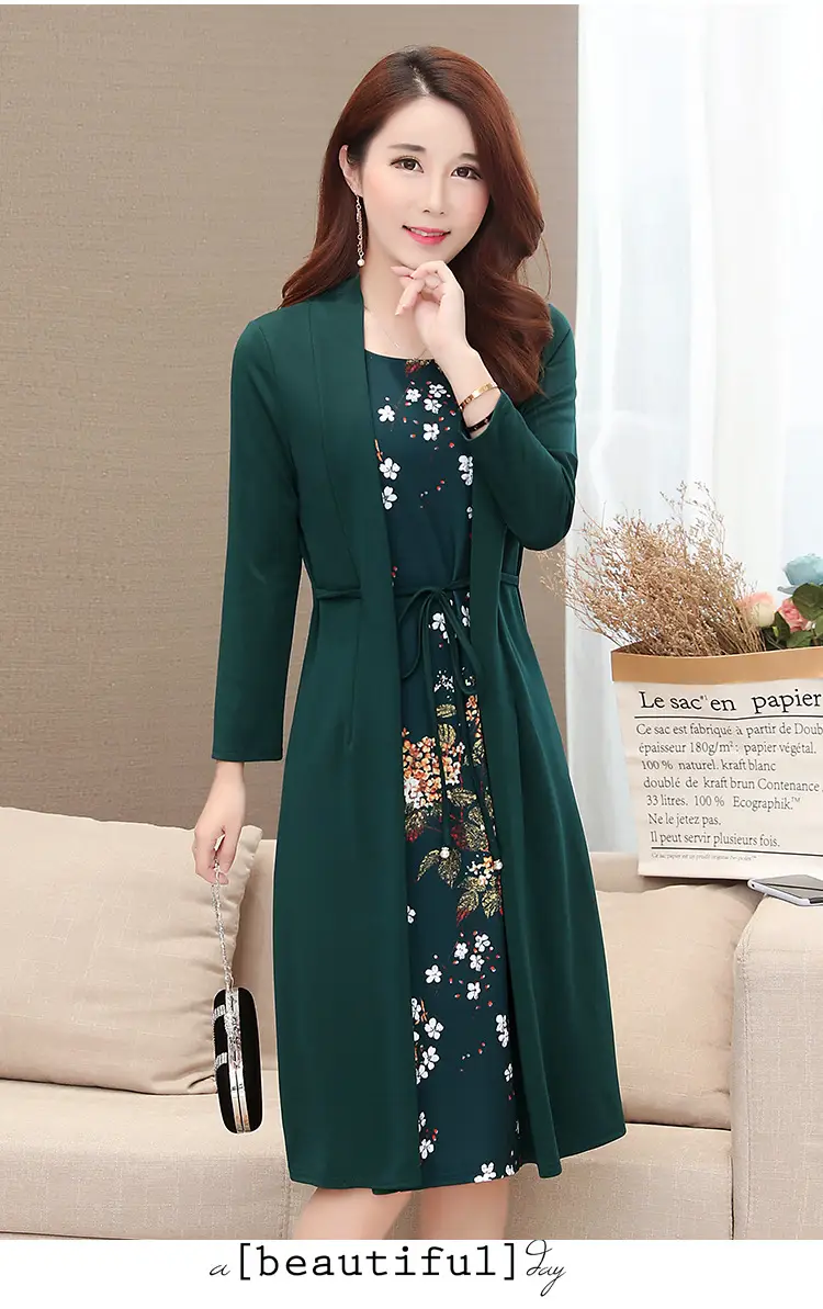 Elegant Maroon Floral Belted Dress for Women — feature 6