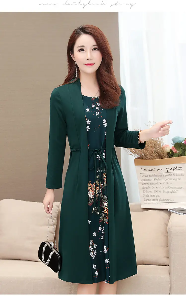 Elegant Maroon Floral Belted Dress for Women — feature 9