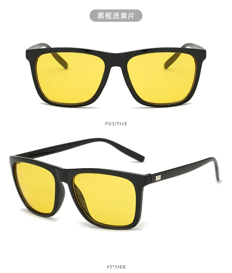 Korean Fashion Square Sunglasses Men's Colorful Border β feature 11