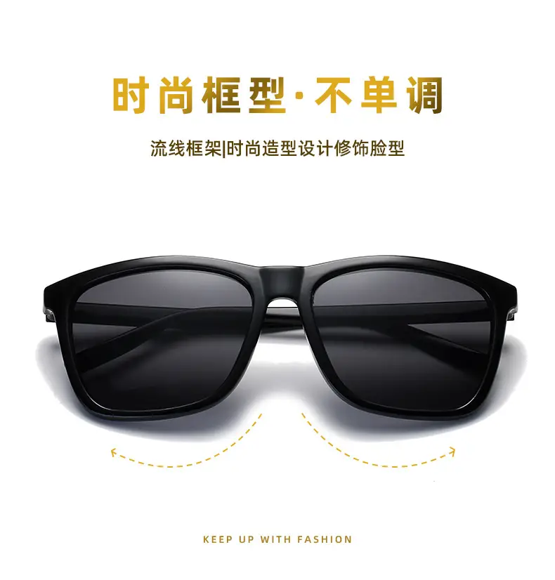 Korean Fashion Square Sunglasses Men's Colorful Border β feature 2