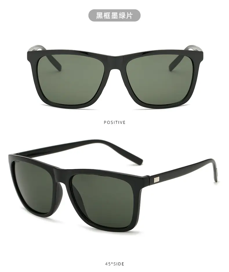 Korean Fashion Square Sunglasses Men's Colorful Border β feature 8
