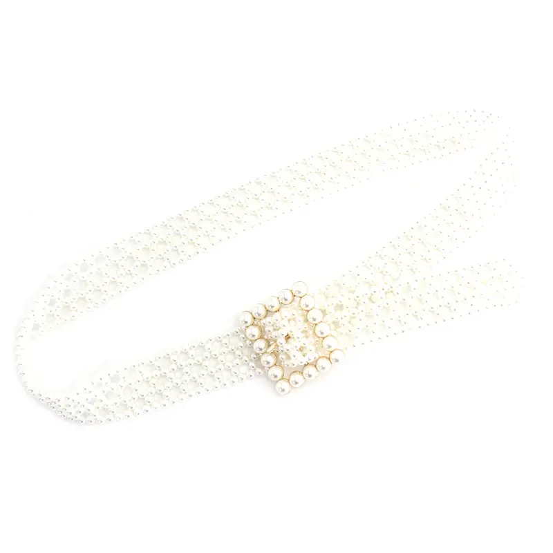 Women's Pearl Buckle Waist Decorative Hair Band Set - Image 8