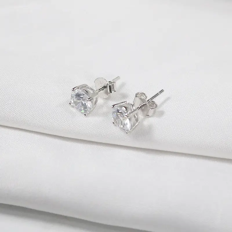 925 Silver Zircon Earrings for Women - Image 3