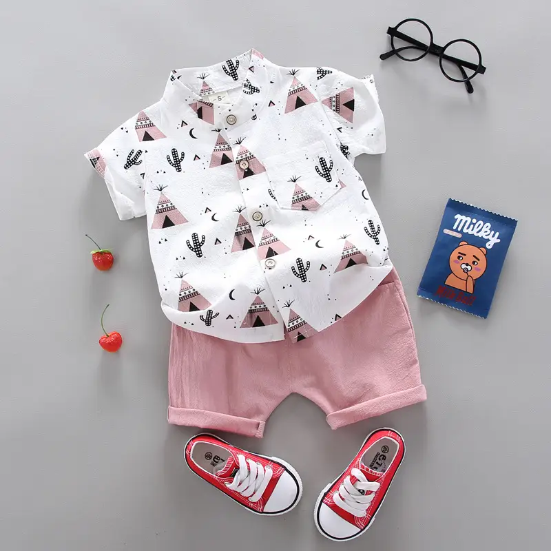 Cross-Border Baby Toddler Cartoon Shorts Set Hot Selling - Image 3