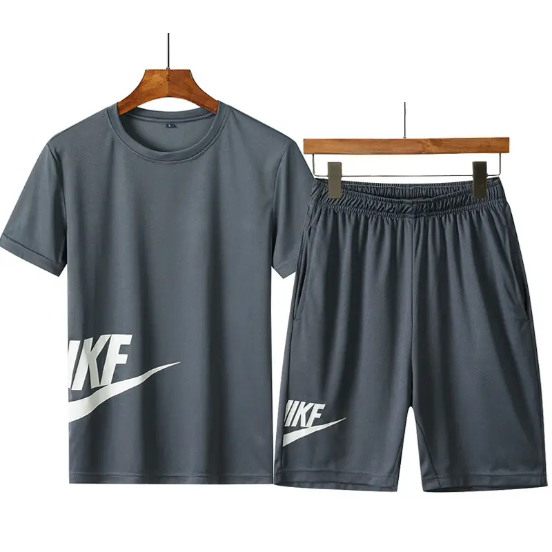 Men Nike Yellow Black Running Shorts Set - Image 4