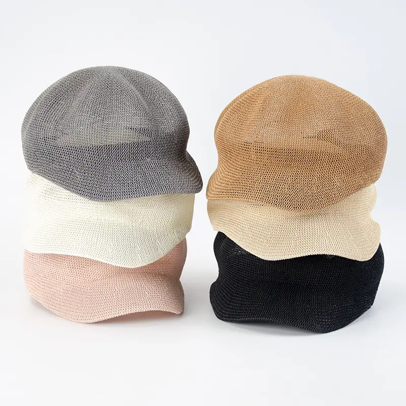 Women's Korean-style Straw Beret Hats All Colors - Image 9