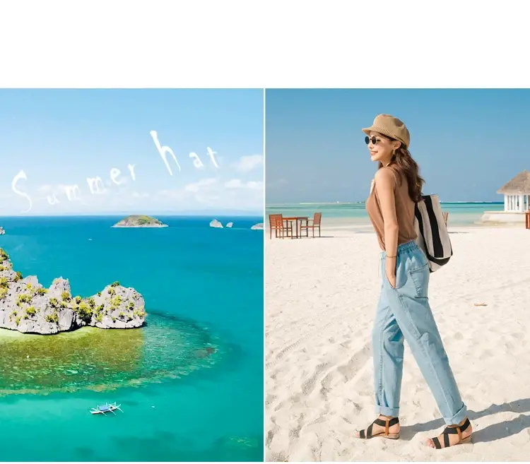 Women's Korean-style Straw Beret Hats All Colors — feature 16
